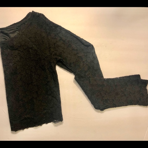 NEW Express Black Lace Crop Top - M - Picture 8 of 8